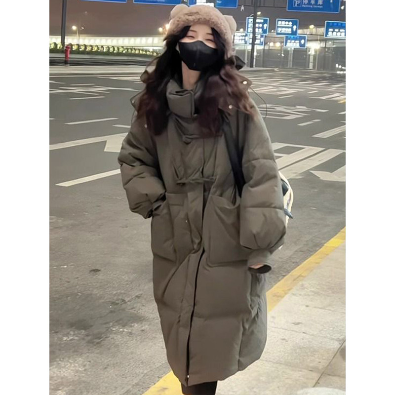 300斤特大码女装灰色羽绒棉袄女秋冬韩版中长款加厚连帽棉服外套,淘宝优惠券,粉丝福利购,淘宝优惠卷