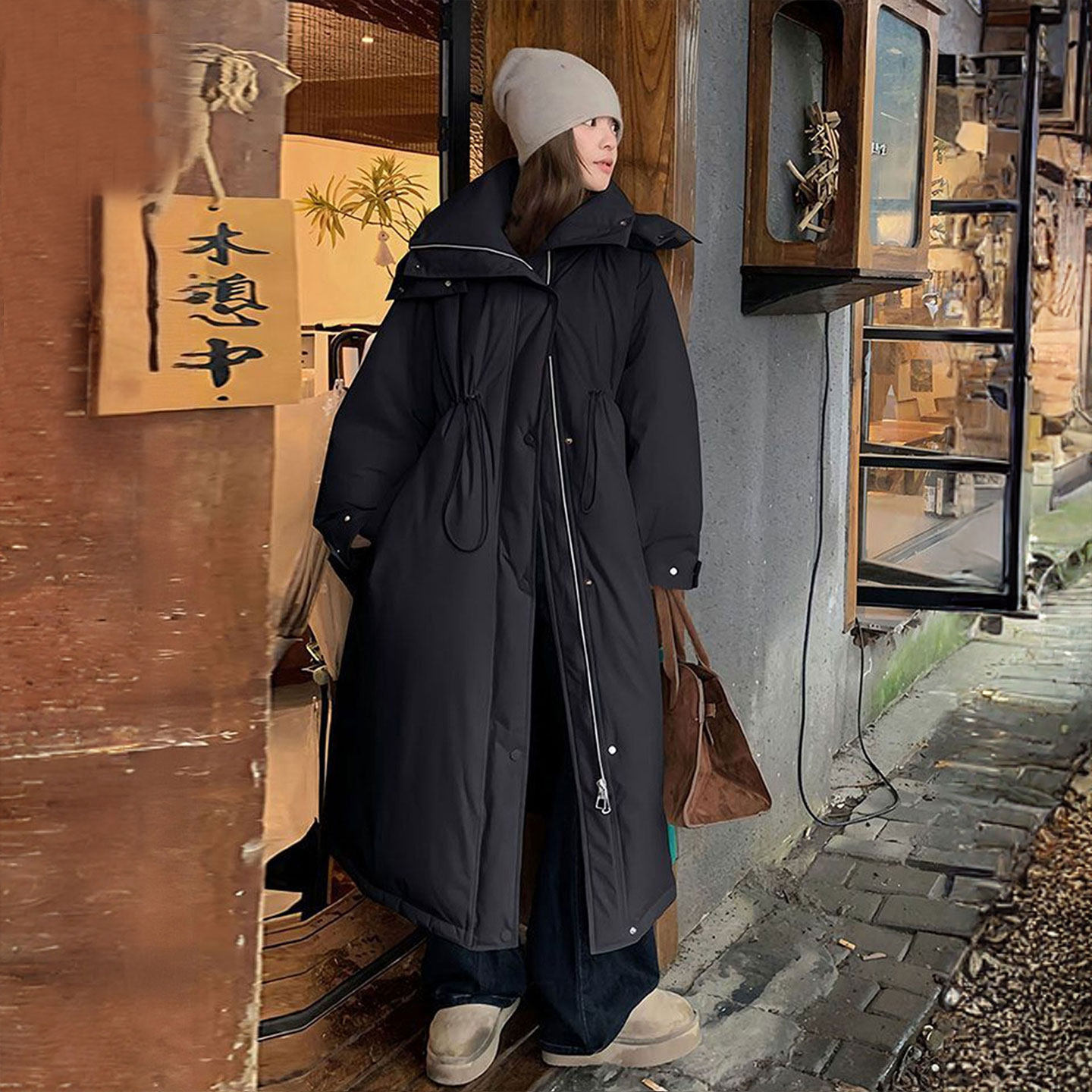 大码胖mm巨好看冬装羽绒棉服女2026新款宽松保暖中长款工装厚外套,淘宝优惠券,粉丝福利购,淘宝优惠卷