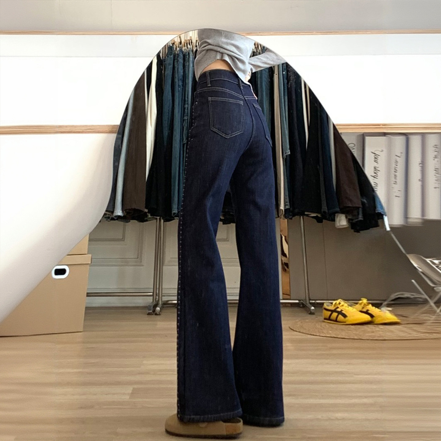 300斤大码女装韩系穿搭牛仔裤女新款胖mm裤子学生显瘦女裤微喇裤,淘宝优惠券,粉丝福利购,淘宝优惠卷