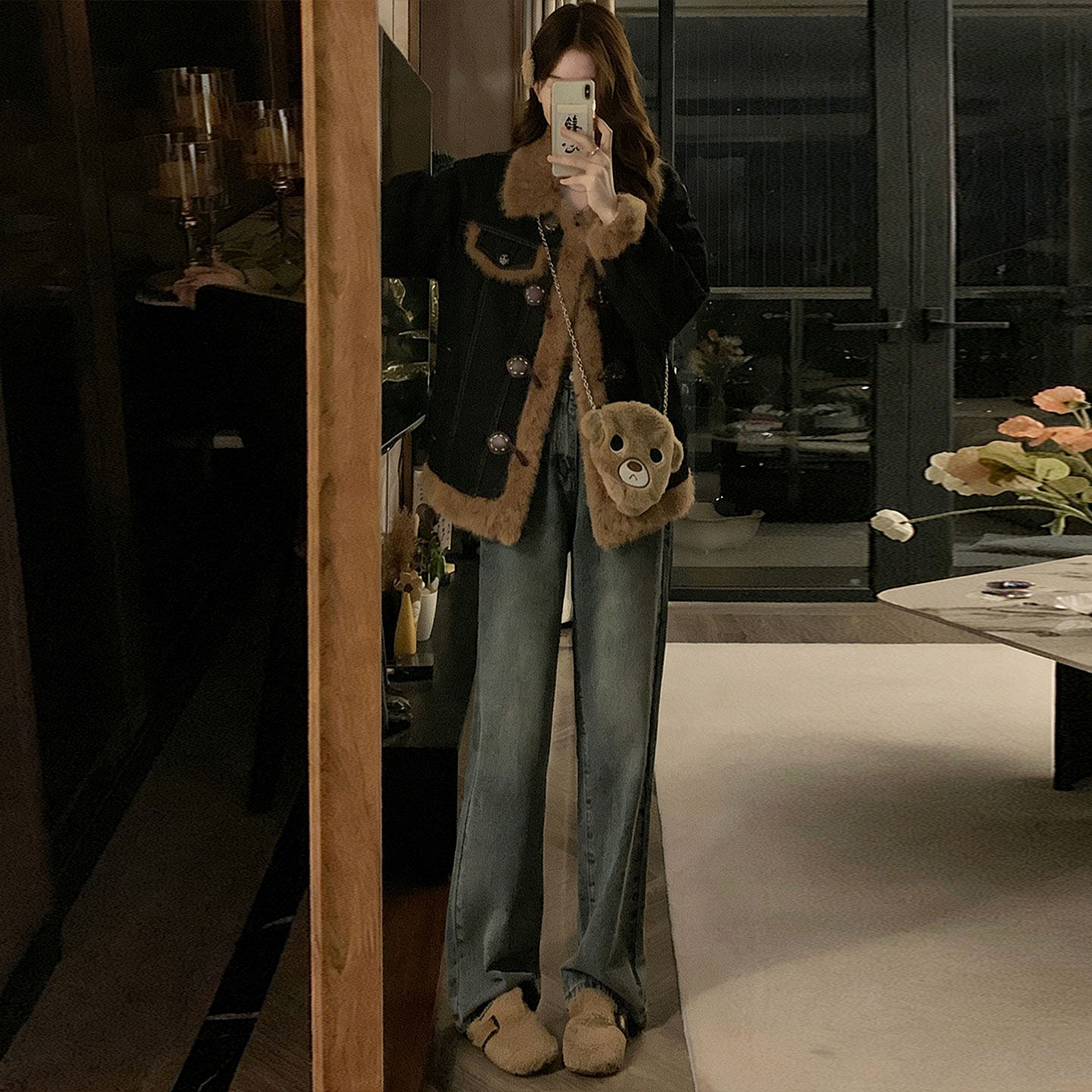 特大码女装学院风黑色加厚棉服女胖mm设计感宽松百搭保暖牛仔外套,淘宝优惠券,粉丝福利购,淘宝优惠卷