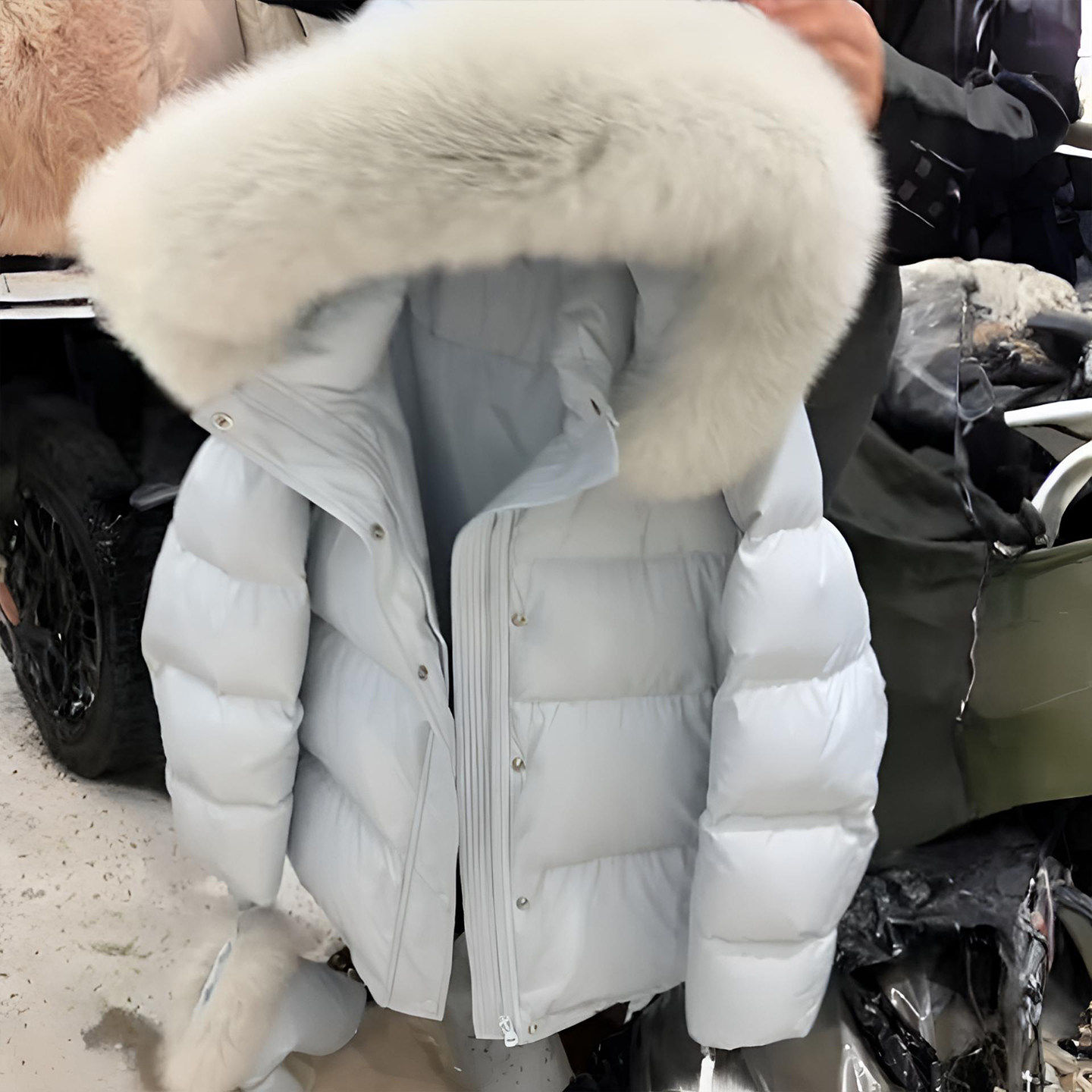 300斤大码女装韩系穿搭毛领外套女胖mm宽松减龄气质保暖加厚棉服,淘宝优惠券,粉丝福利购,淘宝优惠卷