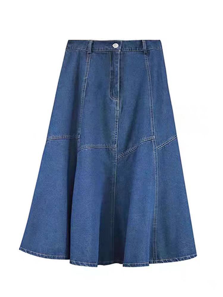 300斤胖mm大码复古高腰牛仔半身裙女夏季新款女装裙子显瘦a字长裙,淘宝优惠券,粉丝福利购,淘宝优惠卷