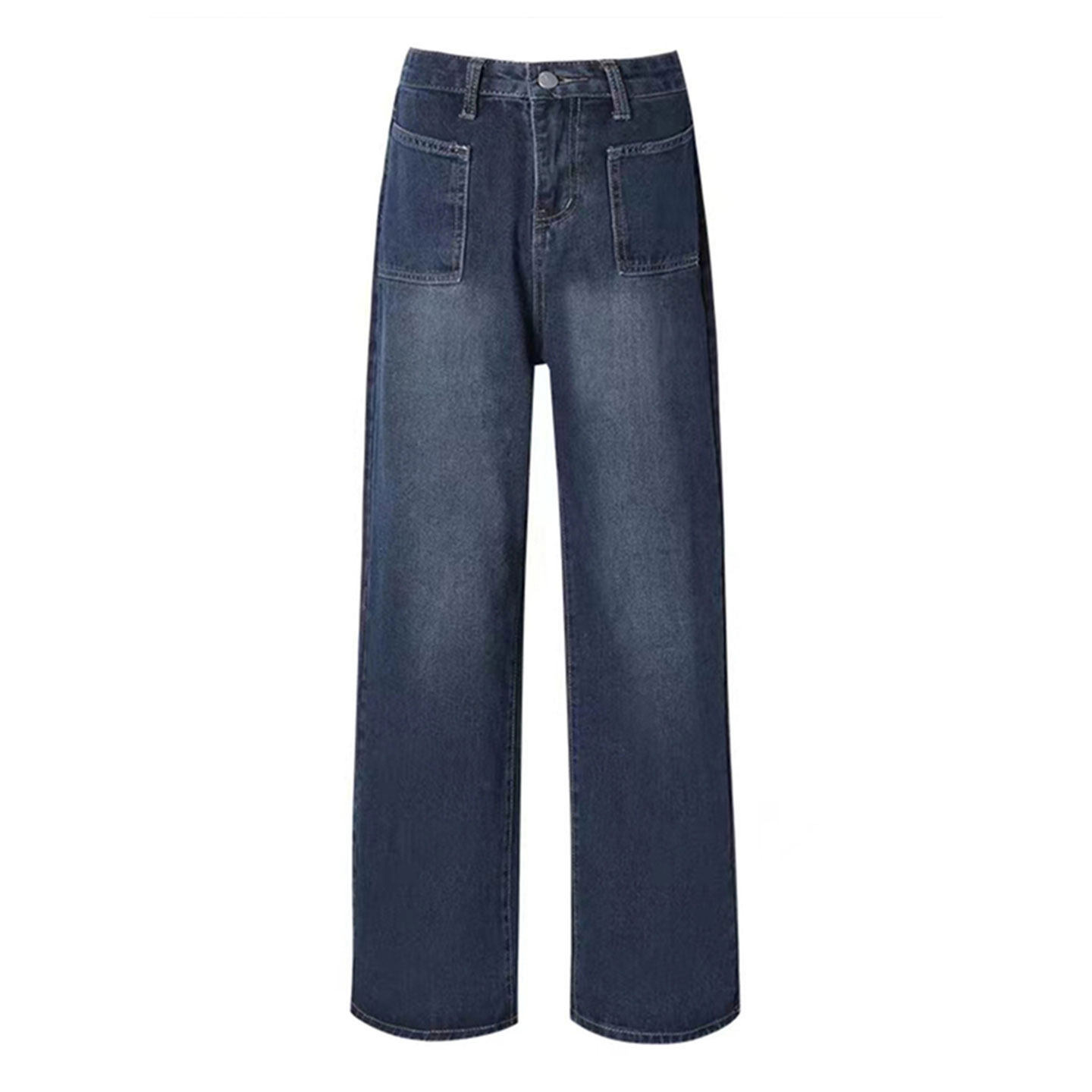 特大码女装胖mm蓝色显瘦加厚牛仔裤女小个子宽松休闲加绒阔腿裤子,淘宝优惠券,粉丝福利购,淘宝优惠卷