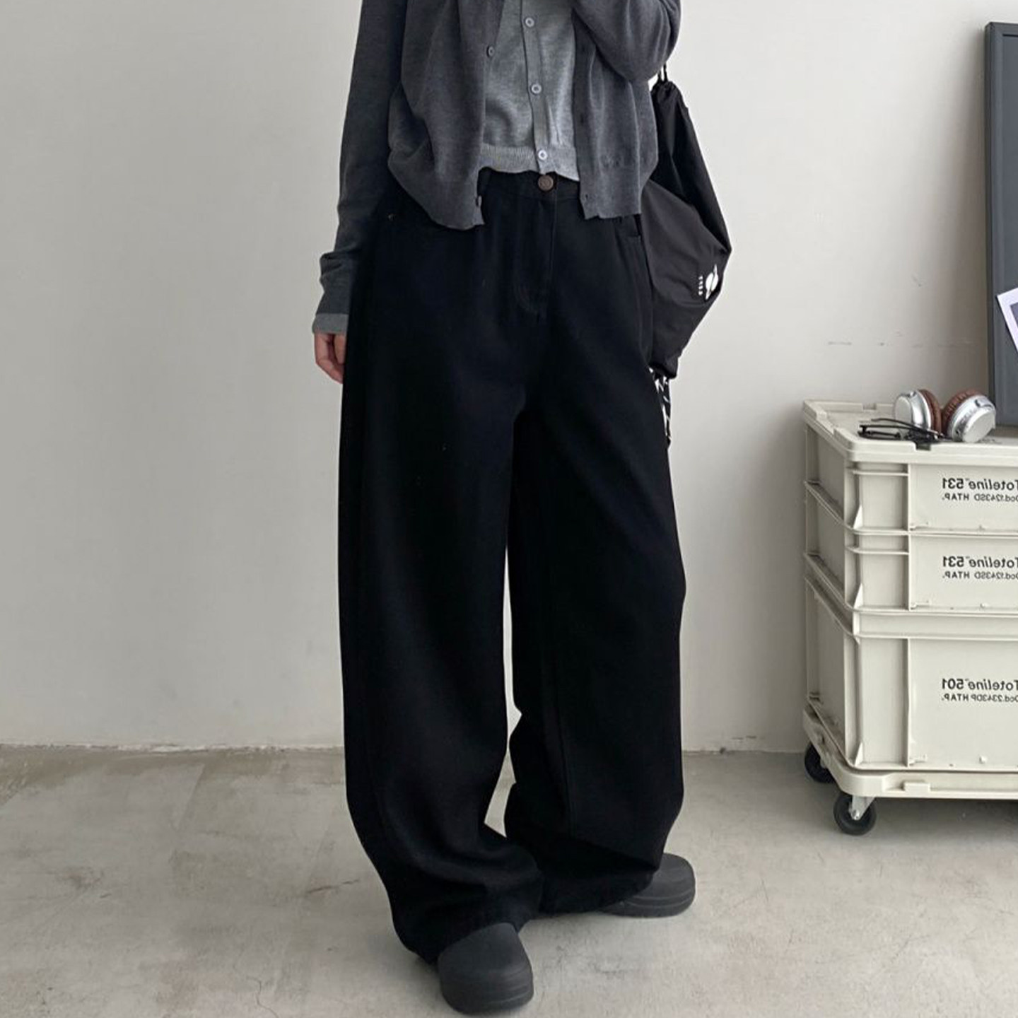 大码女装胖mm梨型身材显瘦牛仔裤女高腰直筒设计感小众宽松阔腿裤,淘宝优惠券,粉丝福利购,淘宝优惠卷