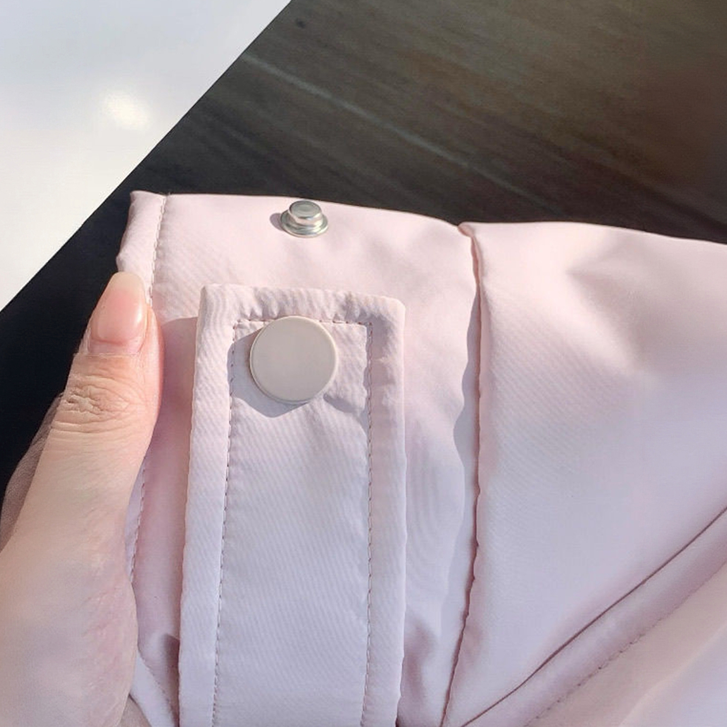 胖mm大码女装粉色超好看夹棉棉服女冬季加厚保暖甜美风派克服上衣 - 图2