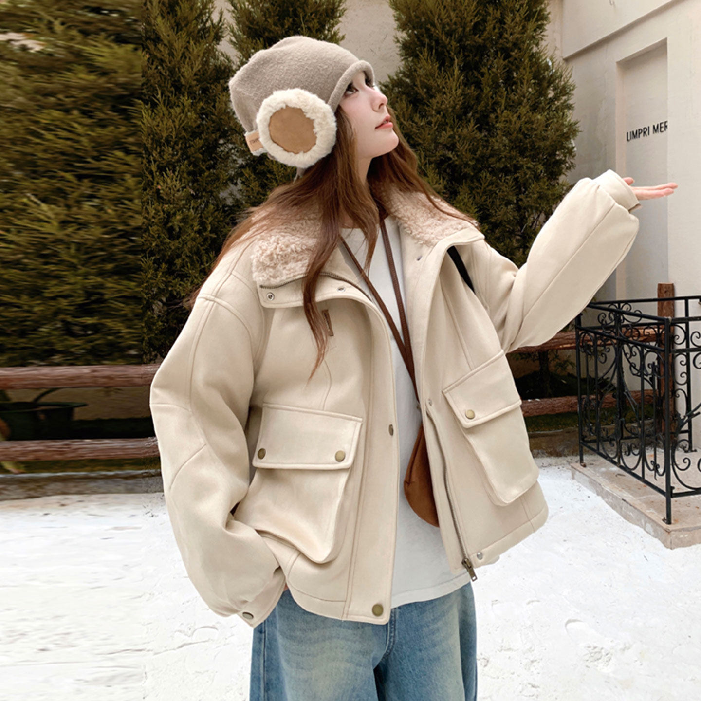 特大码女装胖mm设计感保暖羊羔毛棉服女款冬季时尚宽松显瘦厚外套,淘宝优惠券,粉丝福利购,淘宝优惠卷