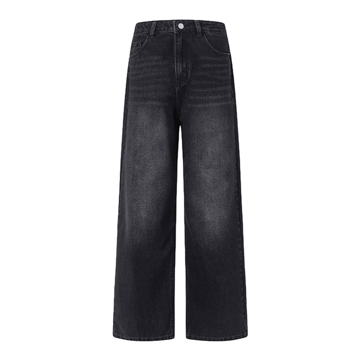 300斤胖mm大码黑灰色牛仔裤女2026新款韩版休闲小个子阔腿长裤子,淘宝优惠券,粉丝福利购,淘宝优惠卷