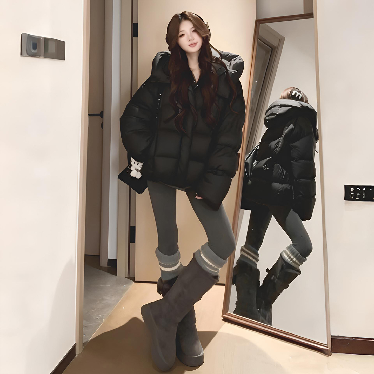 300斤特大码女装黑色连帽羽绒棉服女胖mm小个子宽松保暖加厚外套,淘宝优惠券,粉丝福利购,淘宝优惠卷