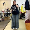 Plus size fat mm Korean style loose student jeans women's pants