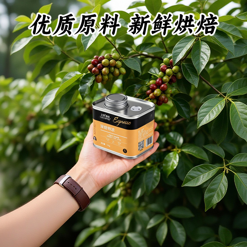 咖啡豆意式拼配深度烘焙黑咖啡拿铁116g