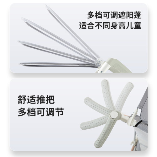 婴儿推车遛娃神器轻便折叠口袋推车旅行伞车大童宝宝儿童溜娃车 - 图3