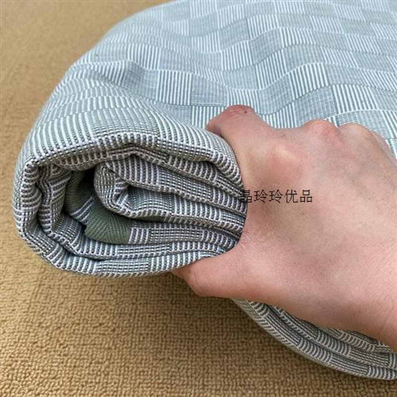 新款老粗布凉席三件套全棉特厚床单亚麻席子夏季,淘宝优惠券,粉丝福利购,淘宝优惠卷