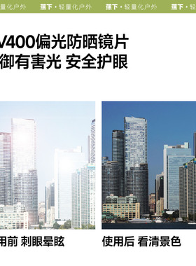 蕉下方框套镜可套近视眼镜太阳镜男女款开车墨镜【微瑕品】