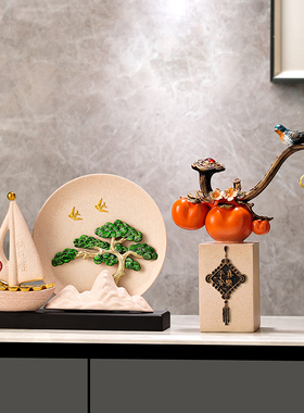 陶瓷好寓意新中式客厅