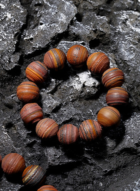 天然陨石原石圆珠手链新疆彩陨念珠送礼精品宇宙天外来客流星男女