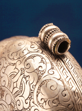 黄铜擦擦盒手工银色项链铜制