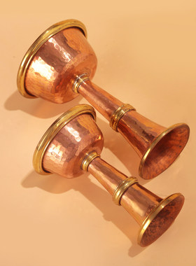 尼泊尔黄铜手工藏式供水护法杯