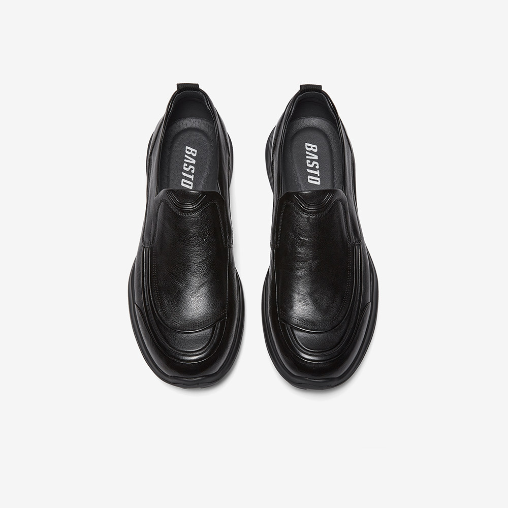 百思图26春季商场新款商务一脚蹬豆豆乐福鞋通勤男士皮鞋WDS02AM6,淘宝优惠券,粉丝福利购,淘宝优惠卷