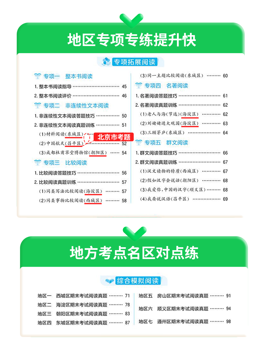 2024新版【北京专用】小学真题阅读圈三四五六年级上下册丨真题提分训练习考试卷书语文海淀西城东城名校期末试卷真题圈衔接通用 - 图1