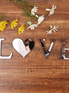 Bocadodo-Silver Acrylic Letters 26 English Letters