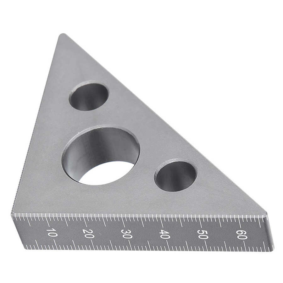 Right Angle Ruler Triangle Ruler Aluminum Alloy 45/90 Degree - 图3