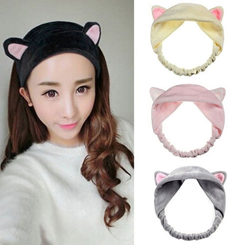 Hot Girls Children Hairband Turban Cute Lovely Elastic Cat