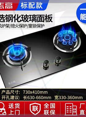 燃气灶猛火双灶煤气灶天然气灶液化气大火台式嵌入式JZT-BZ