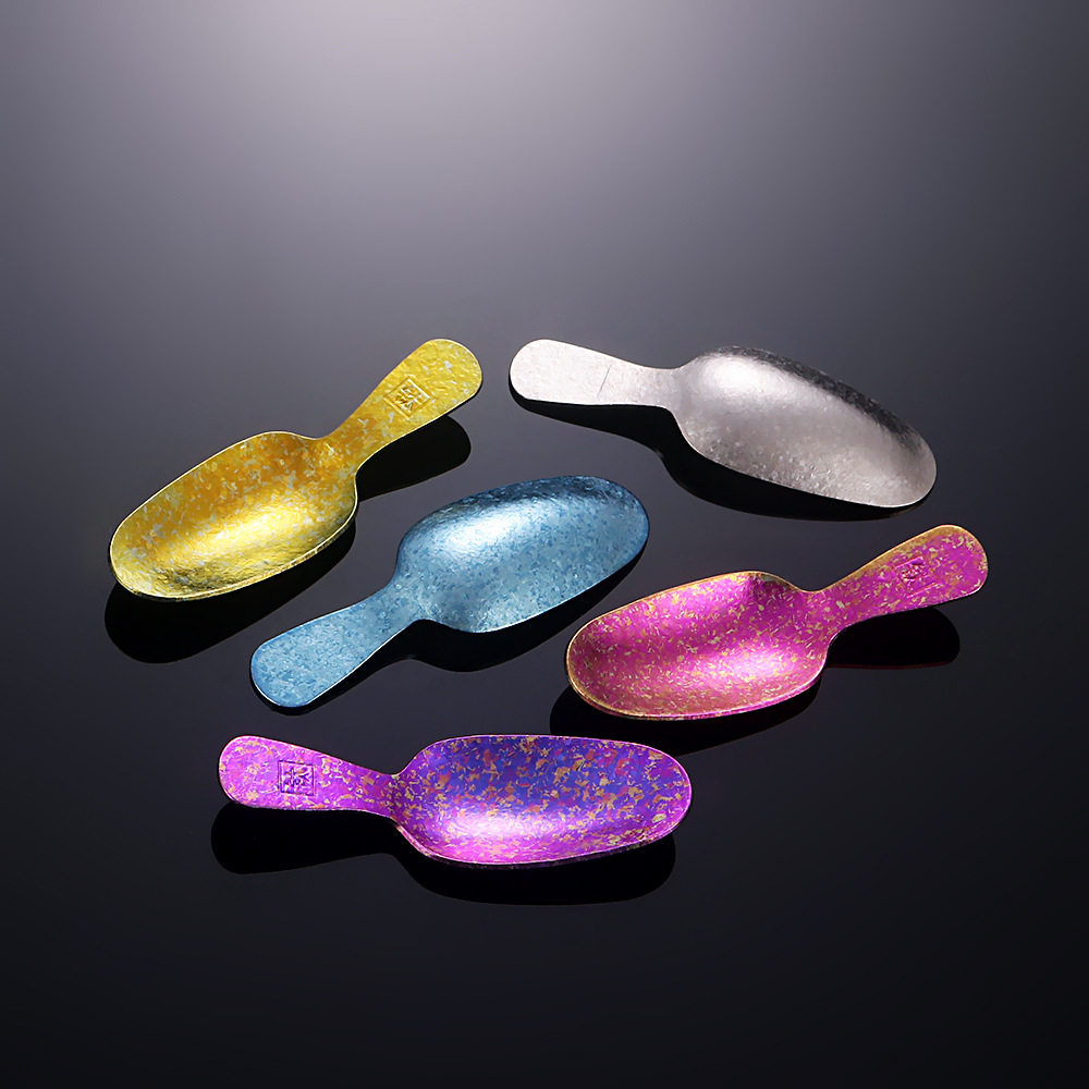 纯钛结晶短柄茶勺家用取茶勺咖啡豆勺餐厅雪糕甜品勺茶叶罐分茶勺,淘宝优惠券,粉丝福利购,淘宝优惠卷