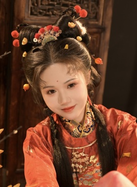 玲珑阁原创宝色合金玛瑙祥云兔