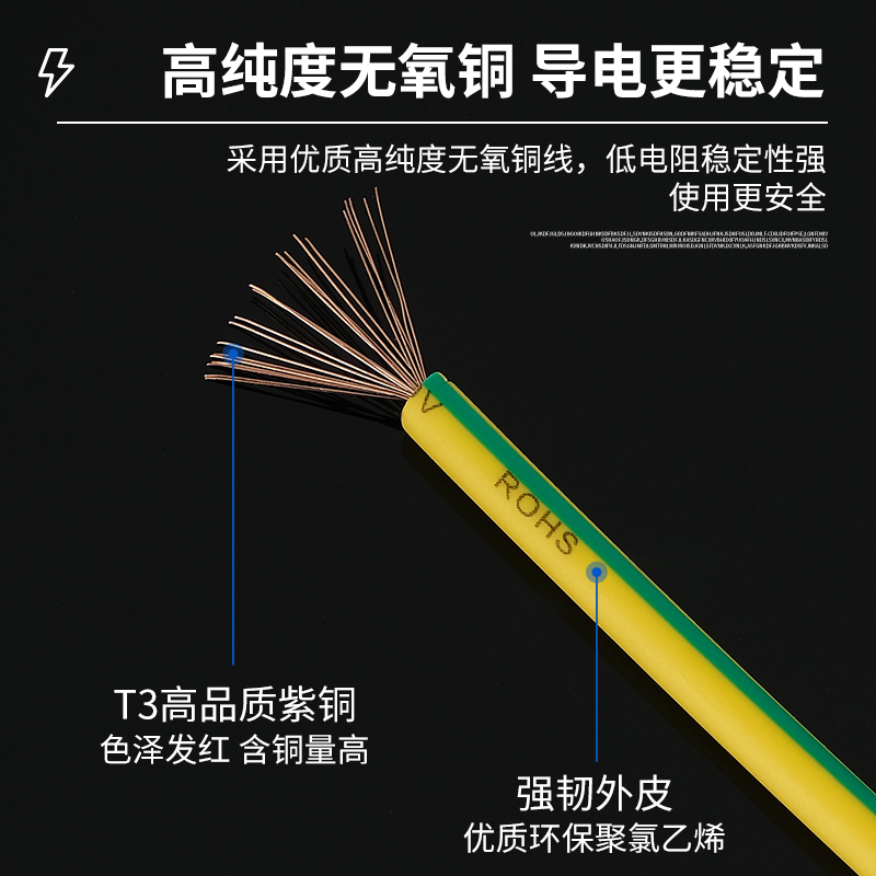 接地线黄绿双色BVR光伏接地小黄线2.5/4平方组件连接线桥架跨接线 - 图2