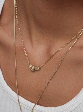 MonteLuna矿野系列方糖项链