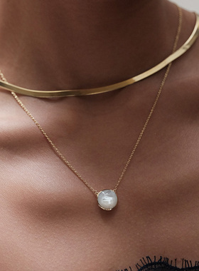 MonteLuna月意母贝项链