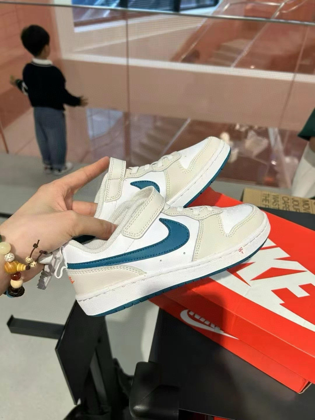 nike court borough耐克儿童中童春季一脚蹬低帮板鞋童鞋 fd4636 - 图2