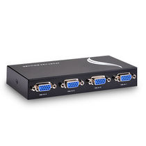 Computer monitoring host vga switcher Four-in-one-out-screen device 4-in-1 out-of-display Co-hearer dispenser