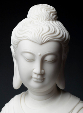 速发陶瓷《尼古莲 释迦牟立》省级大师林祖平如来佛建佛像摆件