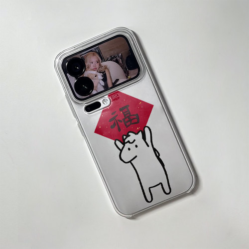 新年小马福字适用苹果17promax手机壳iPhone16pro太空壳华为Mate70防摔Reno13vivox200小米17pro硅胶荣耀300 - 图3