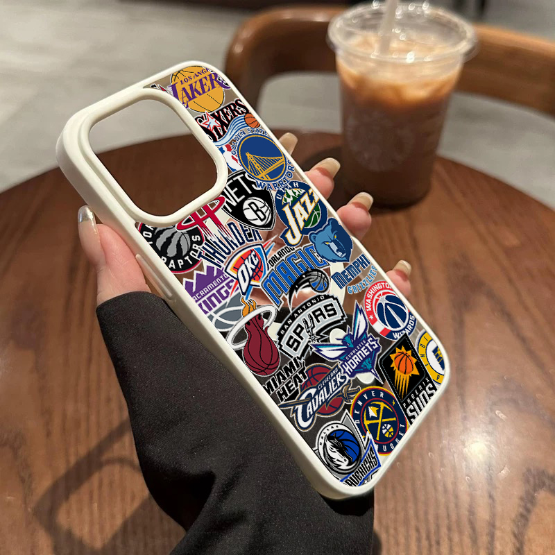 NBA篮球磁吸款适用苹果16pro磁吸手机壳iPhone15promax潮牌14p高级感13亚克力抗黄16plus硅胶mini简约男生78p - 图3