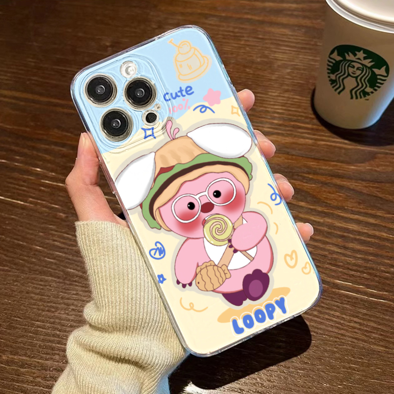 适用于苹果手机壳iPhone15Pro Max棒棒糖海狸14plus网红超火13por露比小海狸12华为mate60软套P50p40p30pro女