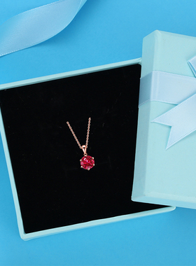 925银项链女款2025新款小众设计六爪高级感锁骨链吊坠送女友礼物