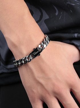 高级感不掉色古巴手链男潮百搭