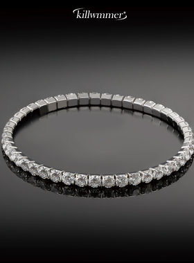 弹力绳锆石网球手链男女款