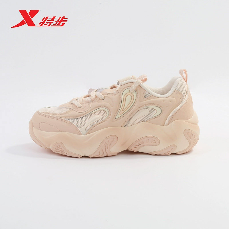 特步花瓣鞋3.0女鞋2025春季新款运动老爹鞋修饰腿型975318320008,淘宝优惠券,粉丝福利购,淘宝优惠卷