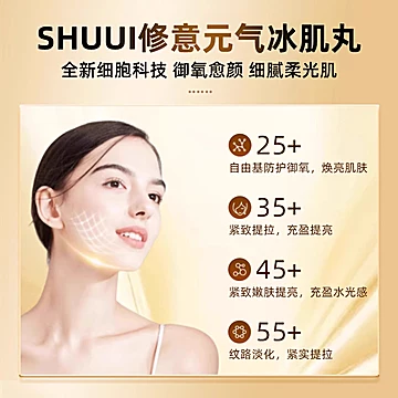 SHUUI时光瓶麦角硫因抗时光衰老亮白丸[60元优惠券]-寻折猪