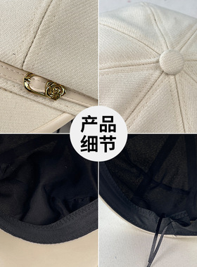 日系复古文艺鸭舌贝雷帽子女款秋冬显脸小休闲百搭毛呢报童八角帽