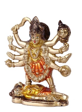 印度国际直邮Maa Kali Idol玛卡莉迦莉女神雕像女性力量创造力