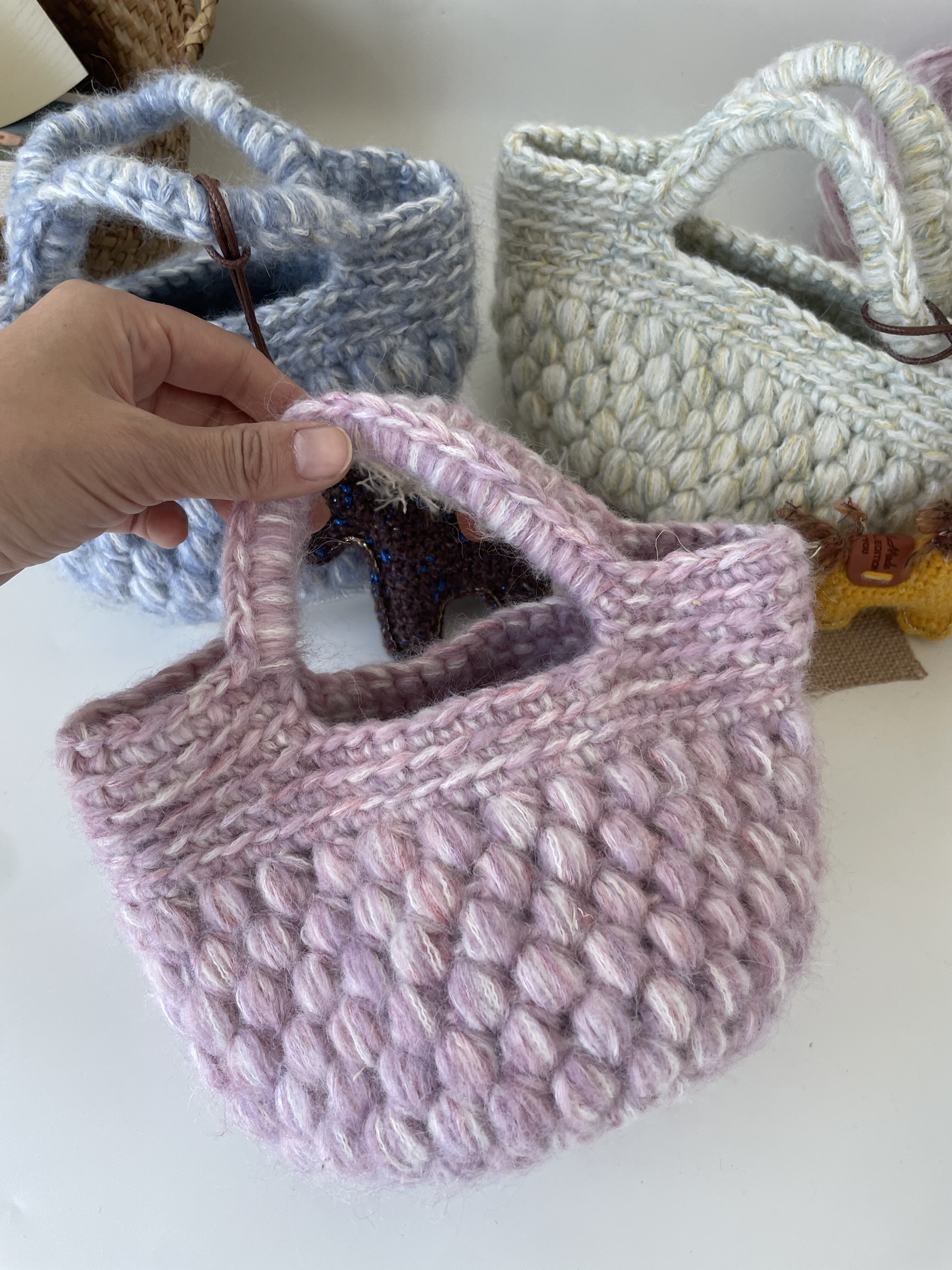 枣型针菜篮子包 羊毛手混线 diy手工包包中粗毛线,淘宝优惠券,粉丝福利购,淘宝优惠卷