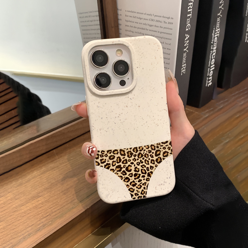内裤手机壳适用苹果15裤衩14男iphone13豹纹12pro丁字裤11内衣x恶搞xr搞怪xs趣味max子7个性8plus稀奇古怪套