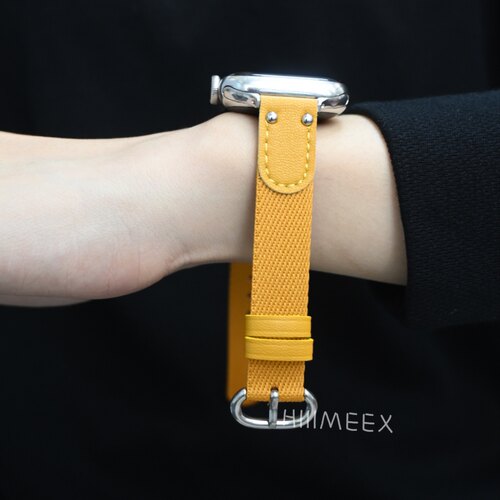HIIIMEEX适用苹果手表  创意新款尼龙iwatch表带细版休闲舒适透气applewatch尼龙苹果表带华为gt4尼龙表带 - 图1