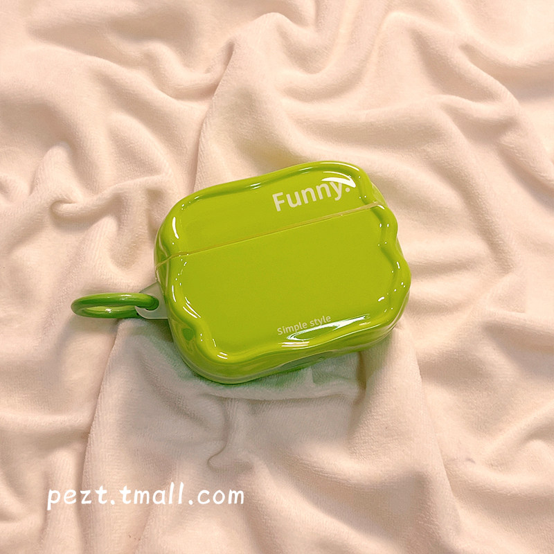 简约纯色英文适用AirPods1/2保护套AirPods4代苹果耳机套无线蓝牙耳机壳airpodspro3/2硅胶女情侣防摔新三代,淘宝优惠券,粉丝福利购,淘宝优惠卷