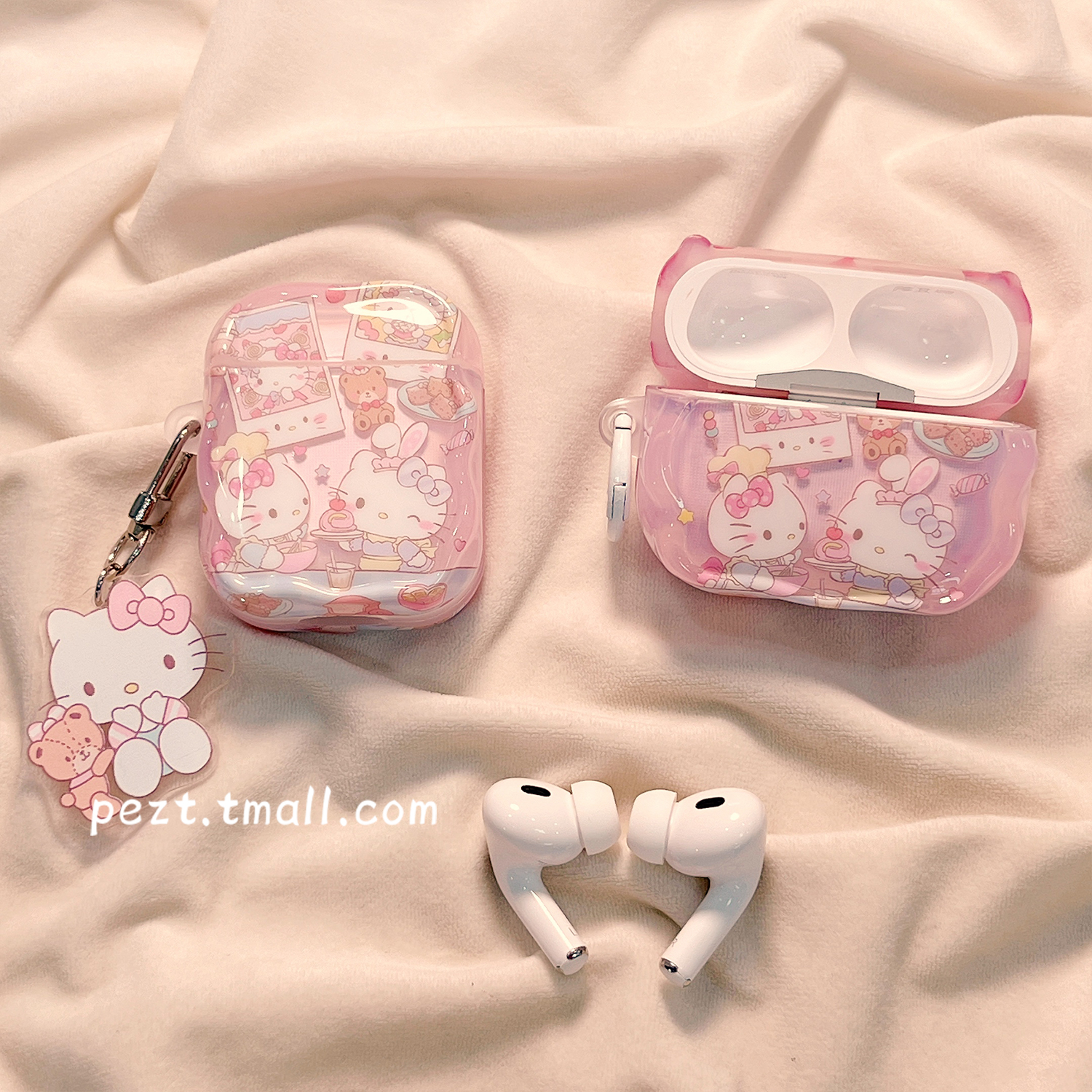 甜品hellokitty适用airpodspro3保护套新4代airpods3耳机壳二代苹果airpodspro2耳机保护套女款airpods4可爱 - 图3